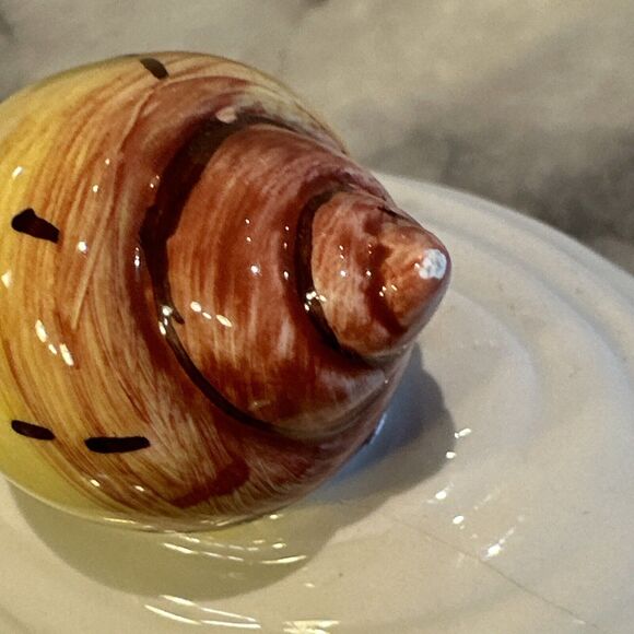 Fitz & Floyd Vintage 1989 Oceana Conch Shell Teapot W/lid & Seahell Creamer SET - Picture 4 of 16